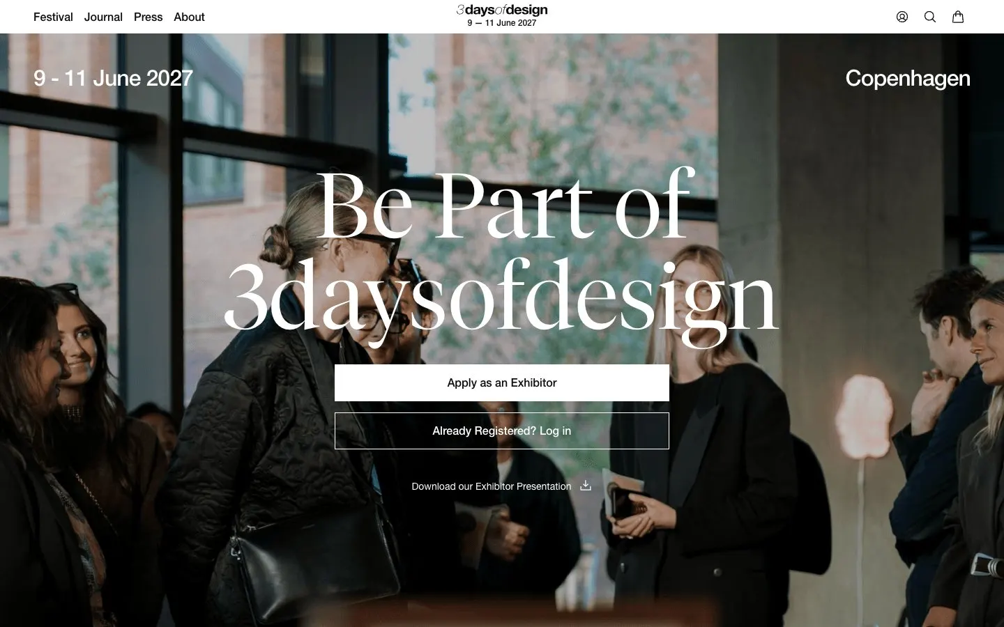 The website of 3daysofdesign