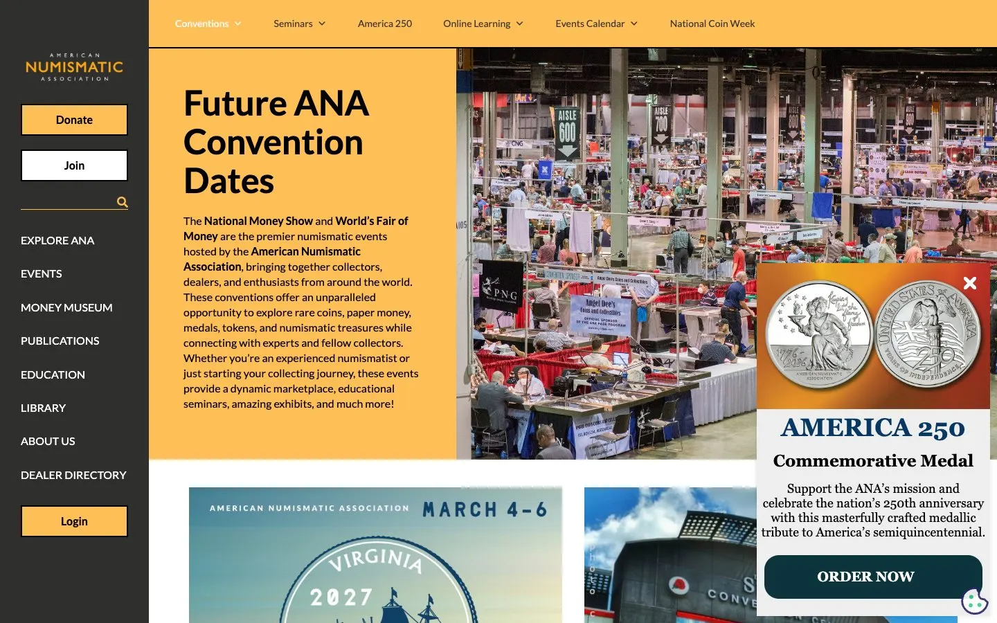 The website of National Money Show