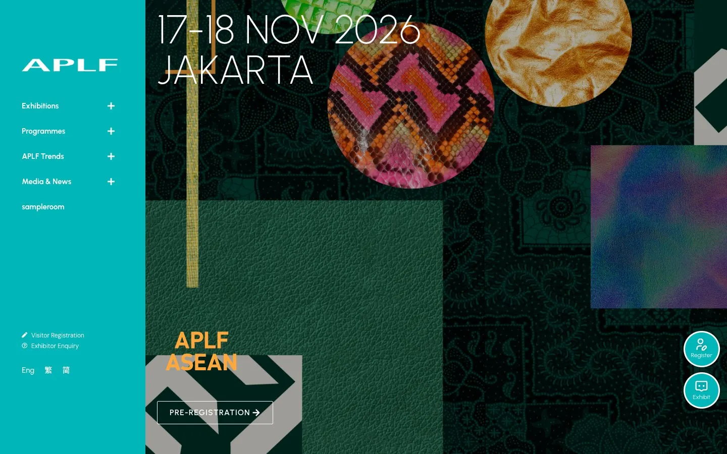 The website of APLF ASEAN Indonesia