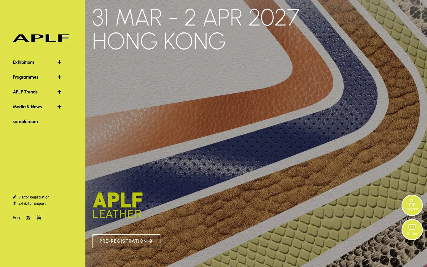 The website of APLF Leather