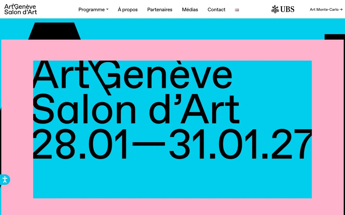 The website of Art Genève