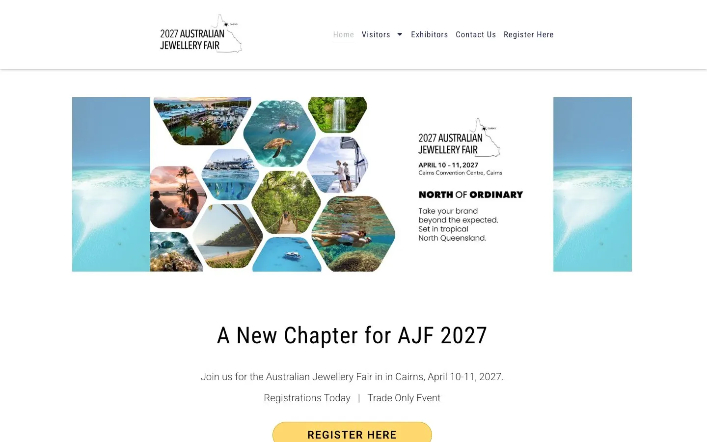 The website of Australian Jewellery Fair (AJF)