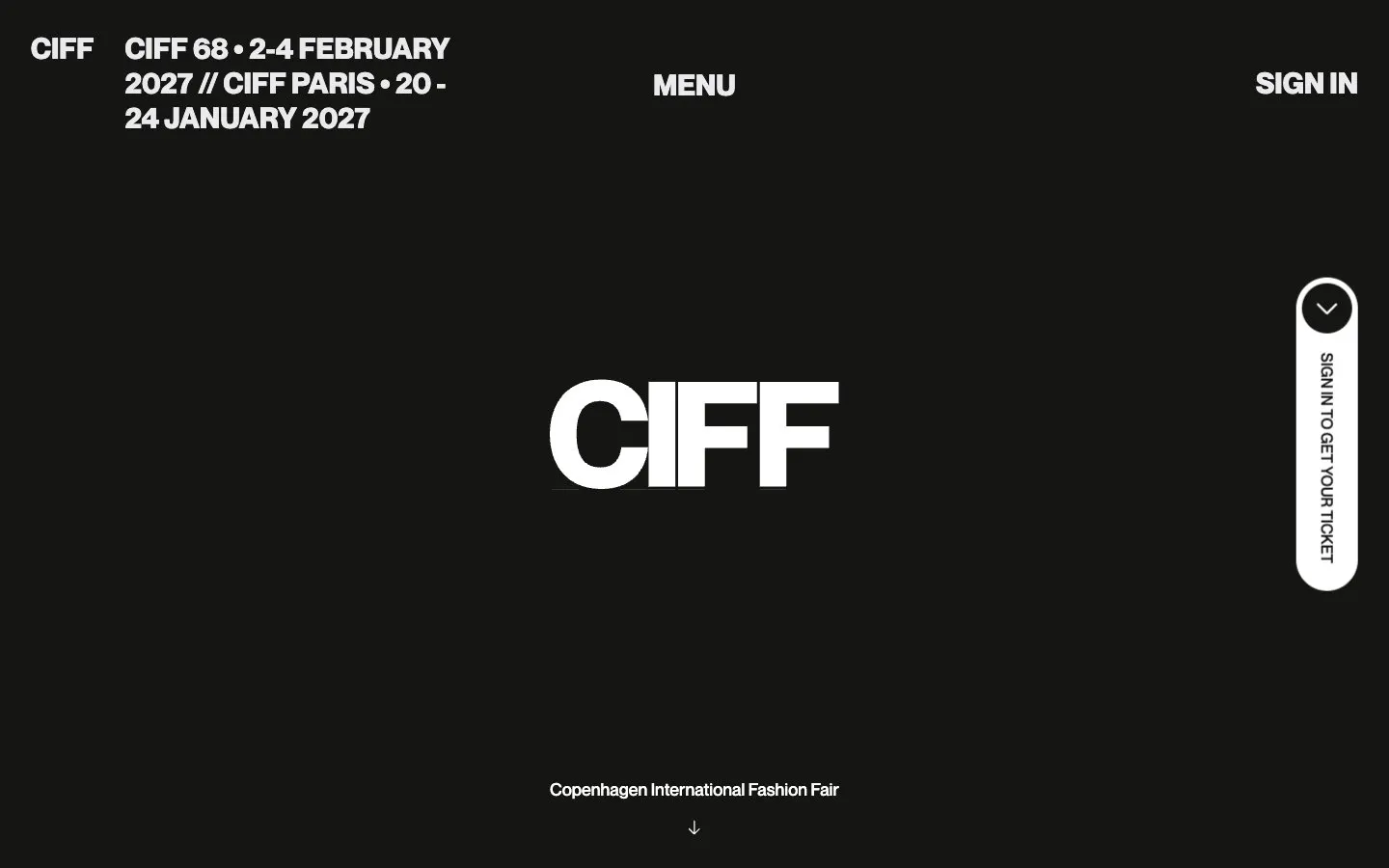The website of CIFF
