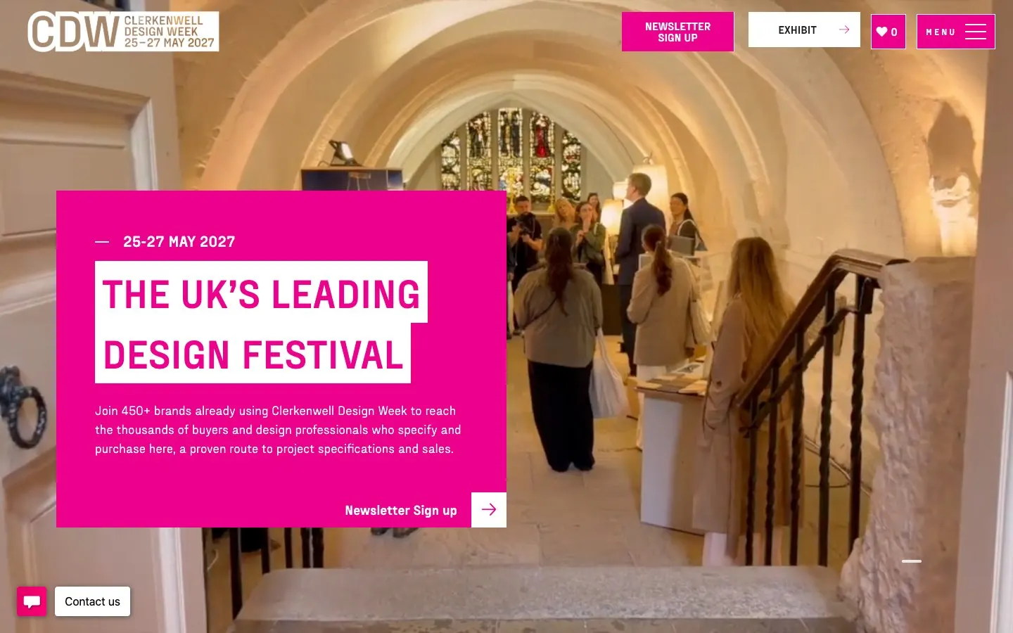 The website of Clerkenwell Design Week