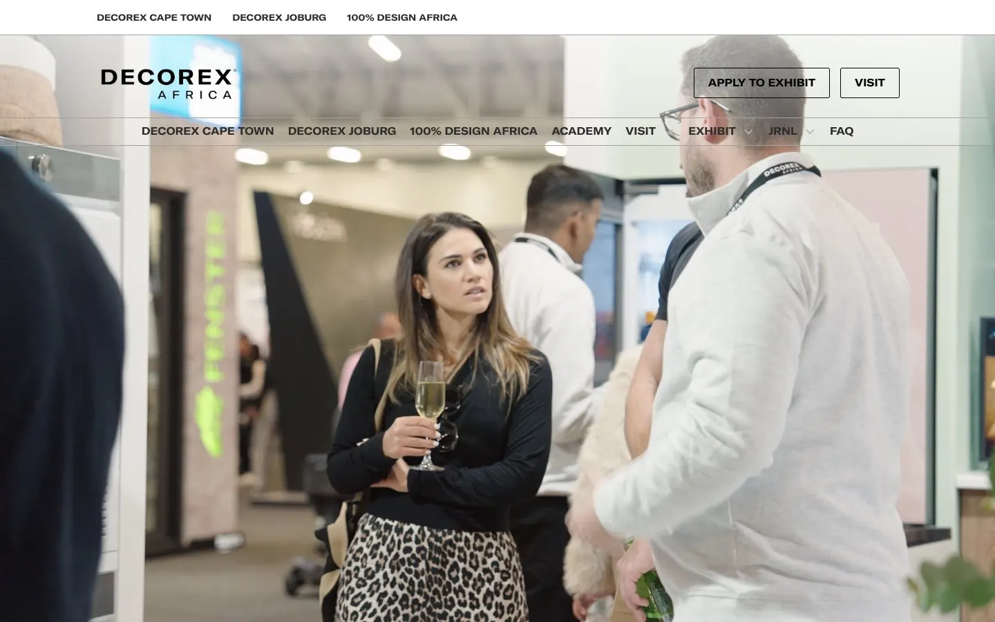 The website of Decorex Joburg