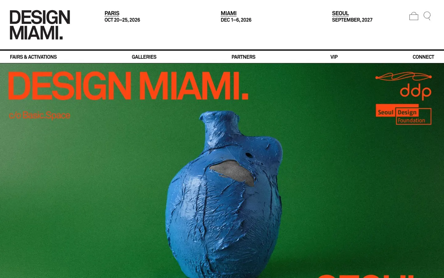 Il sito di Design Miami Seoul