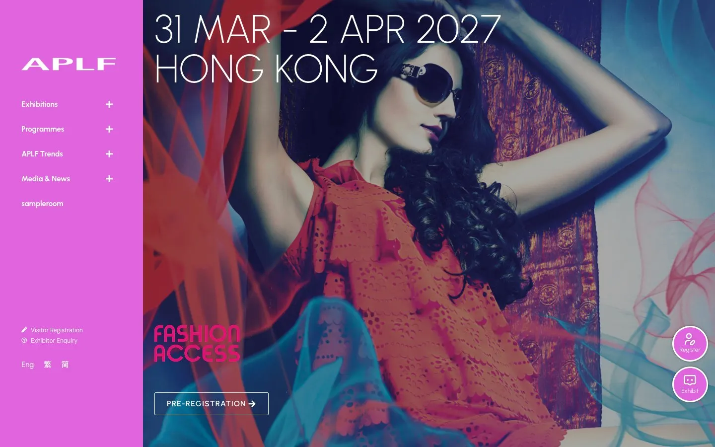 The website of Fashion Access