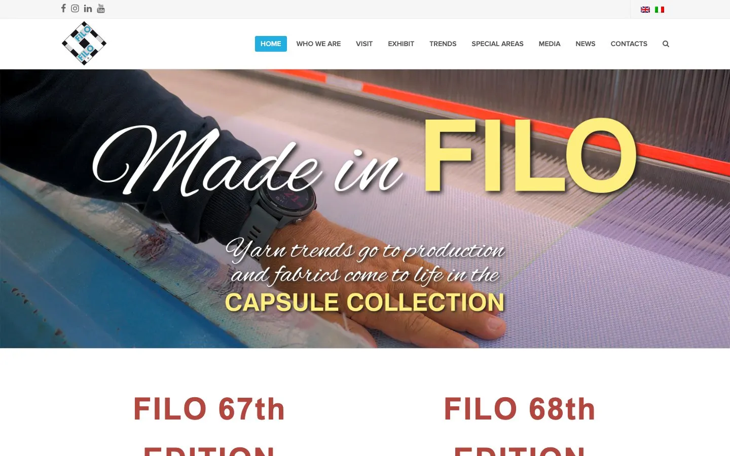 The website of Filo