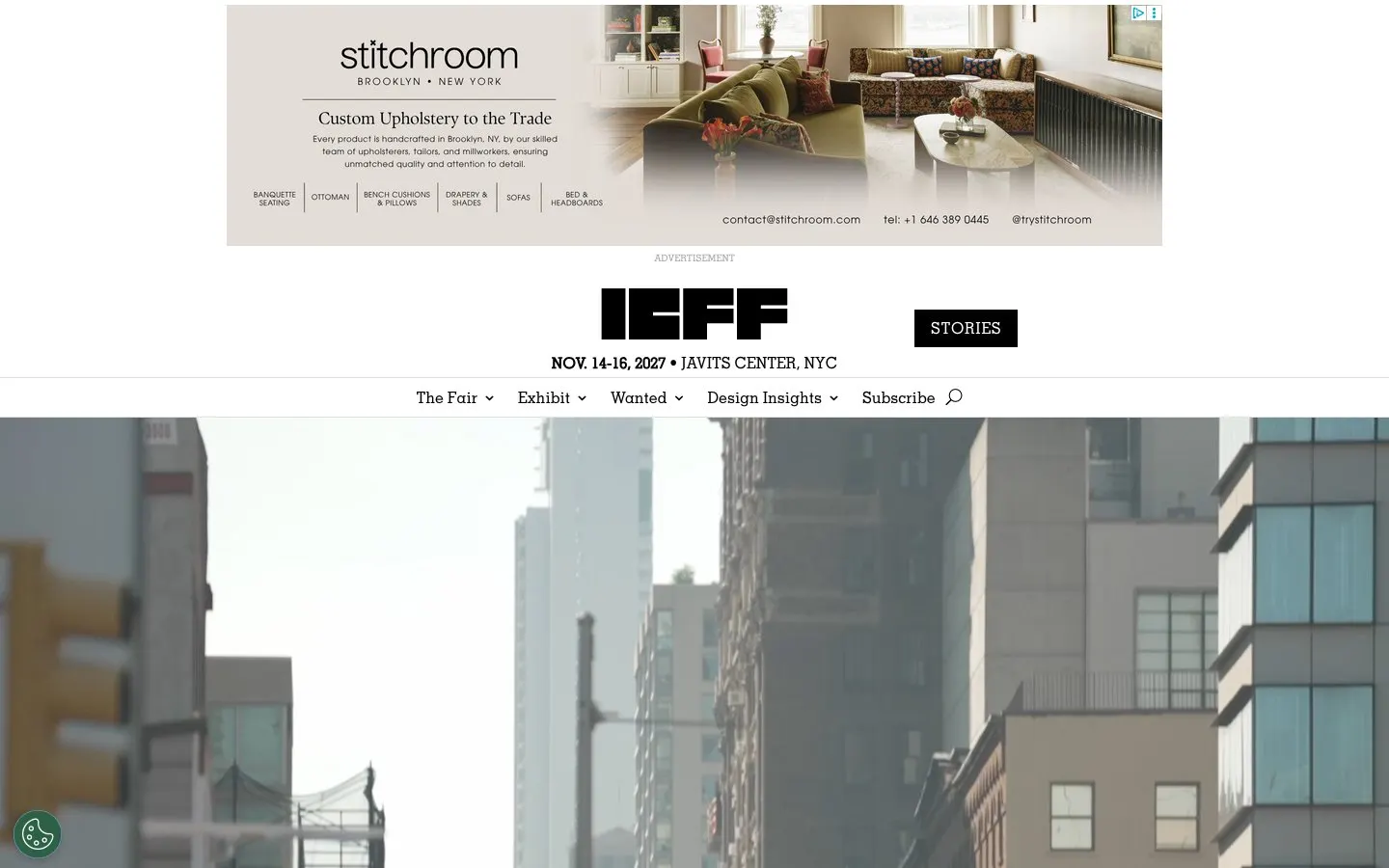 The website of ICFF