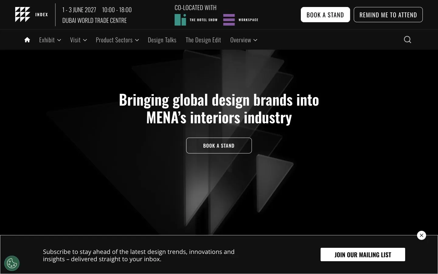 The website of INDEX