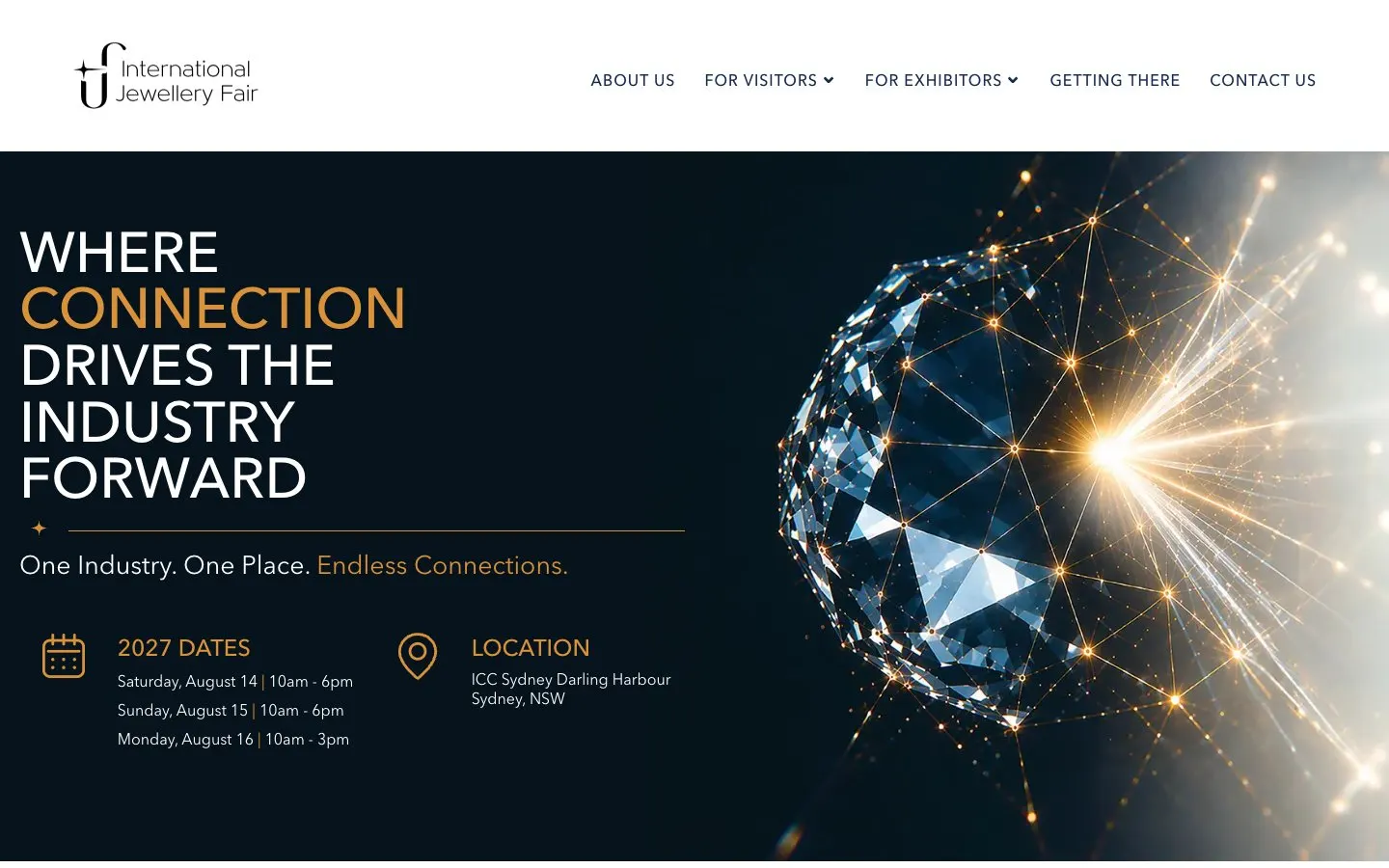 The website of International Jewellery Fair (IJF)