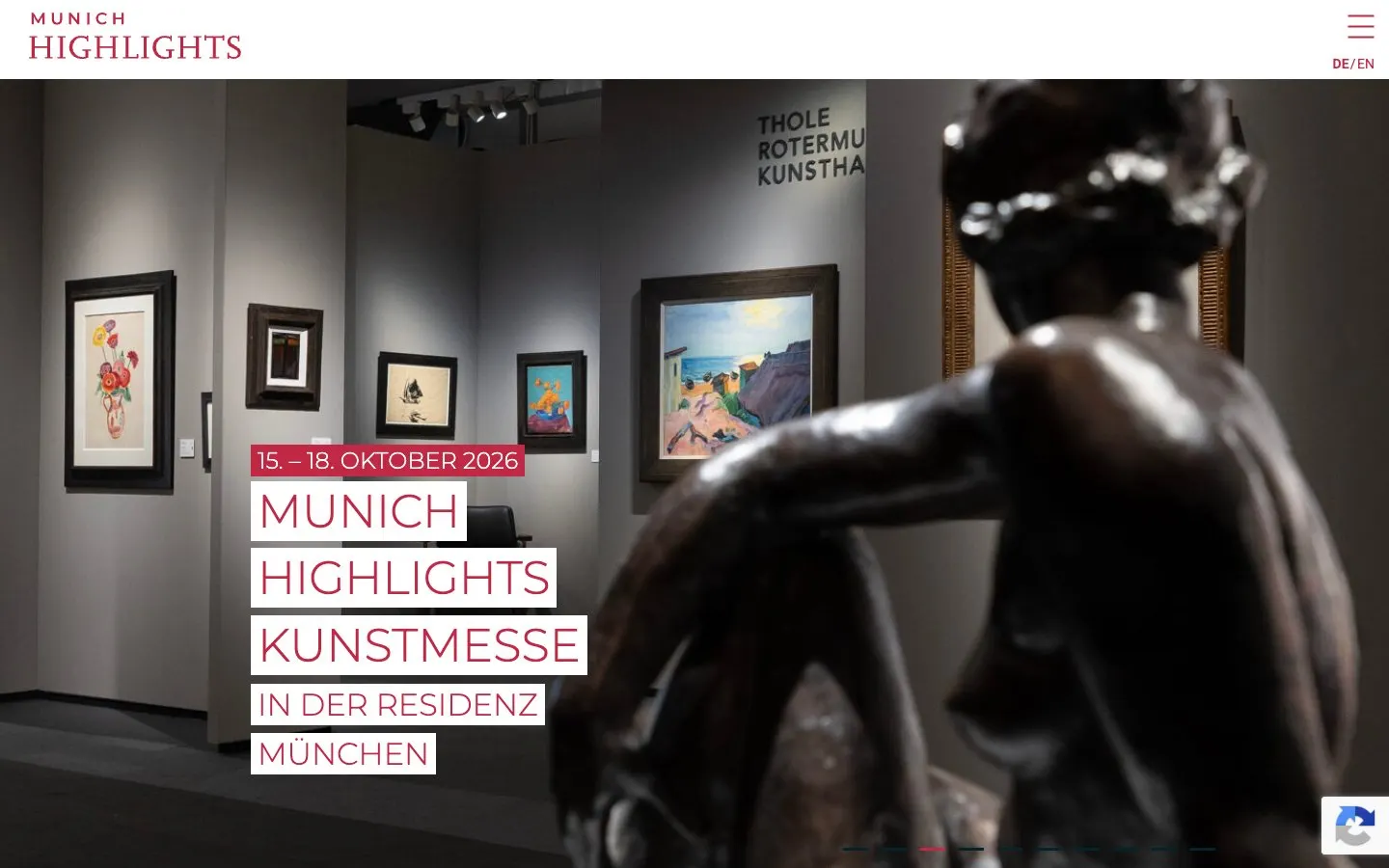 El sitio web de Munich Highlights