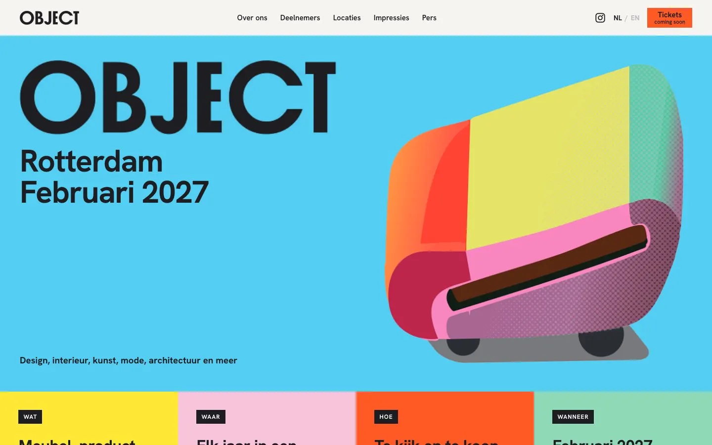 El sitio web de OBJECT Rotterdam