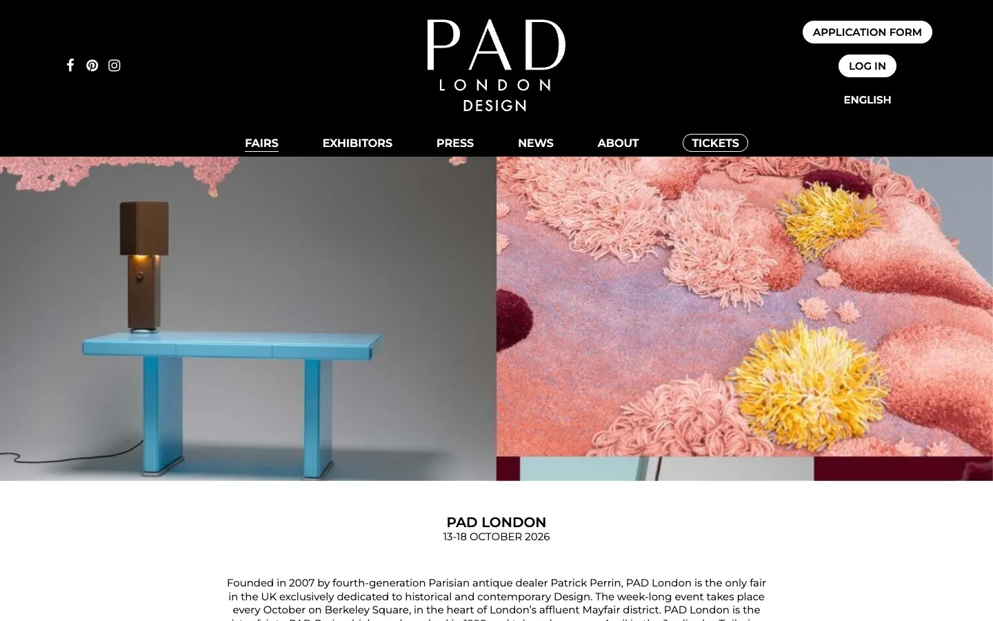 Il sito di PAD London