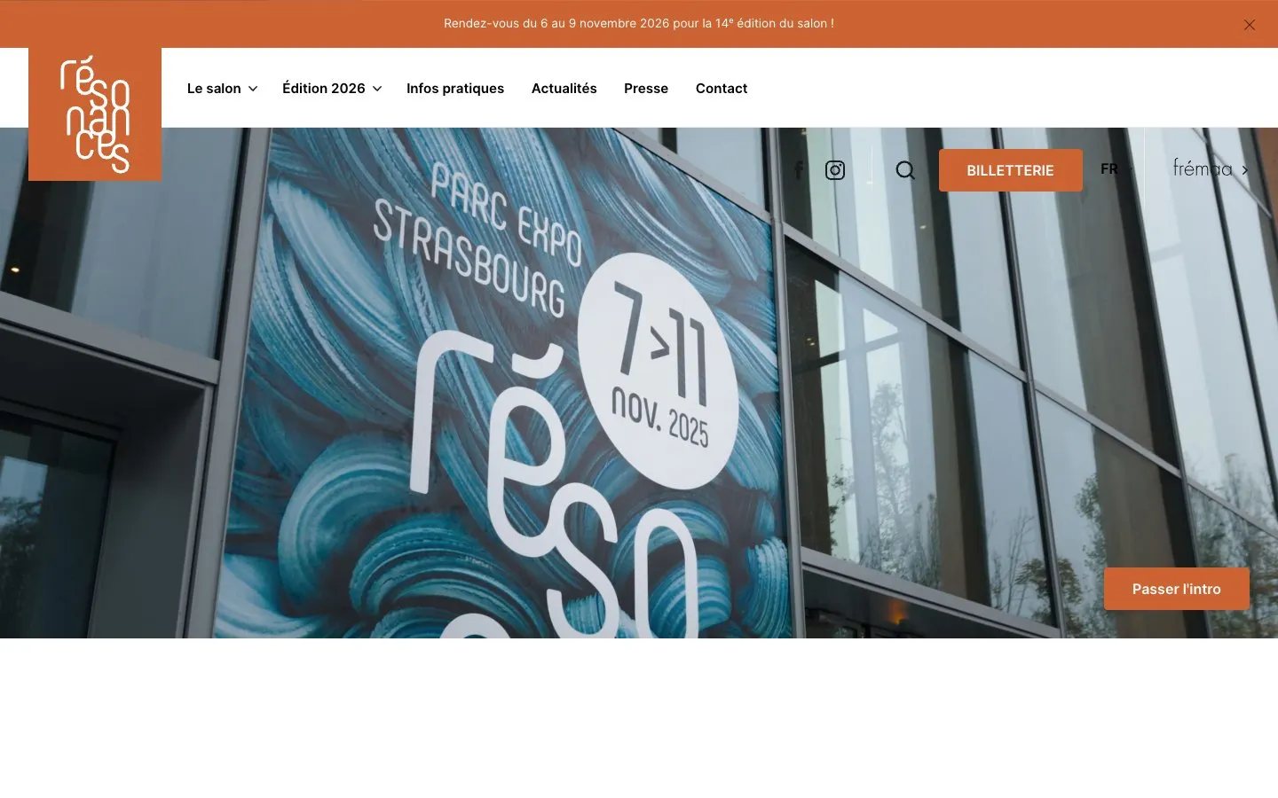 The website of Résonance[s]