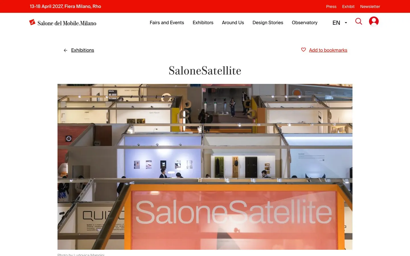 The website of SaloneSatellite