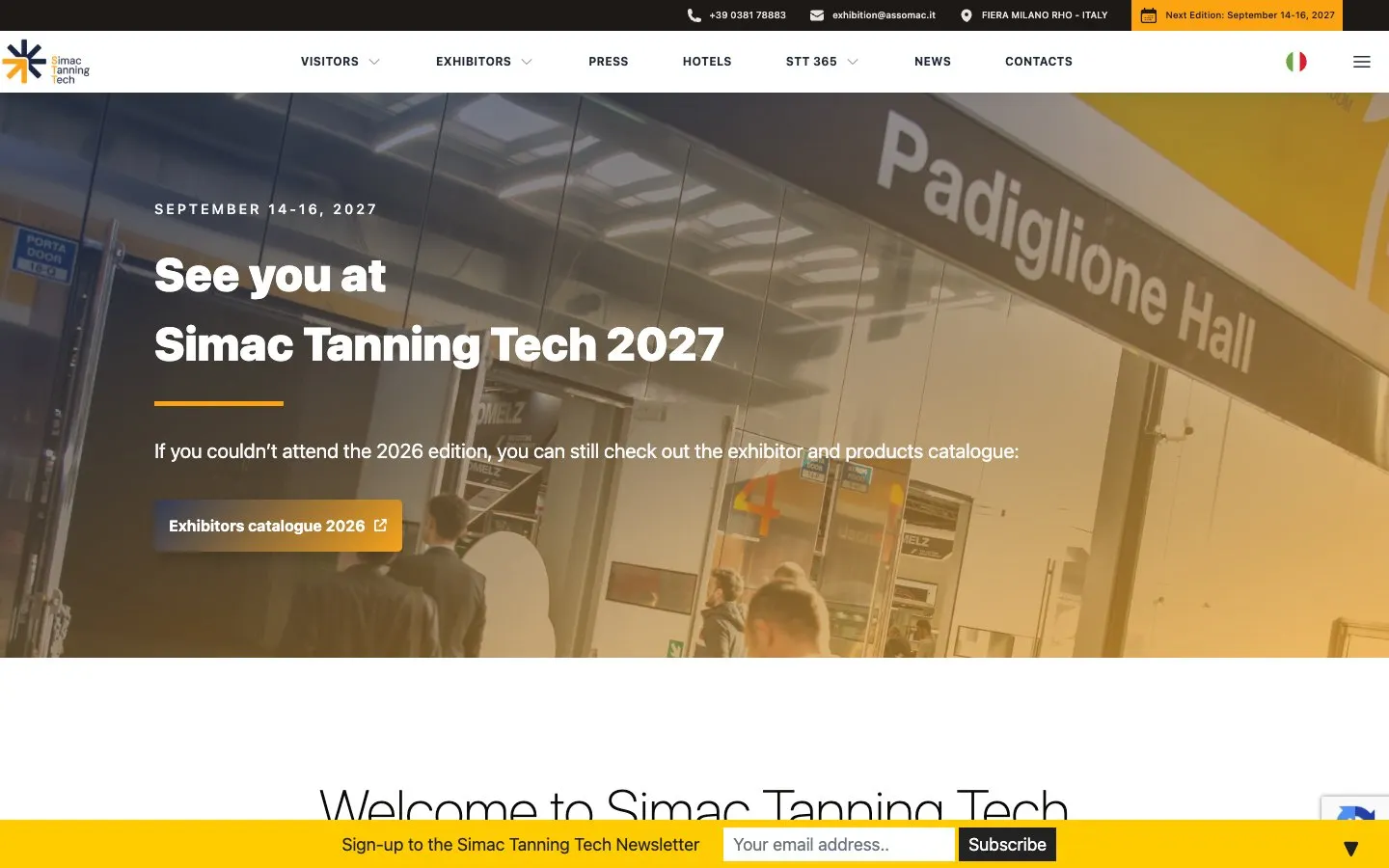 The website of Simac Tanning Tech
