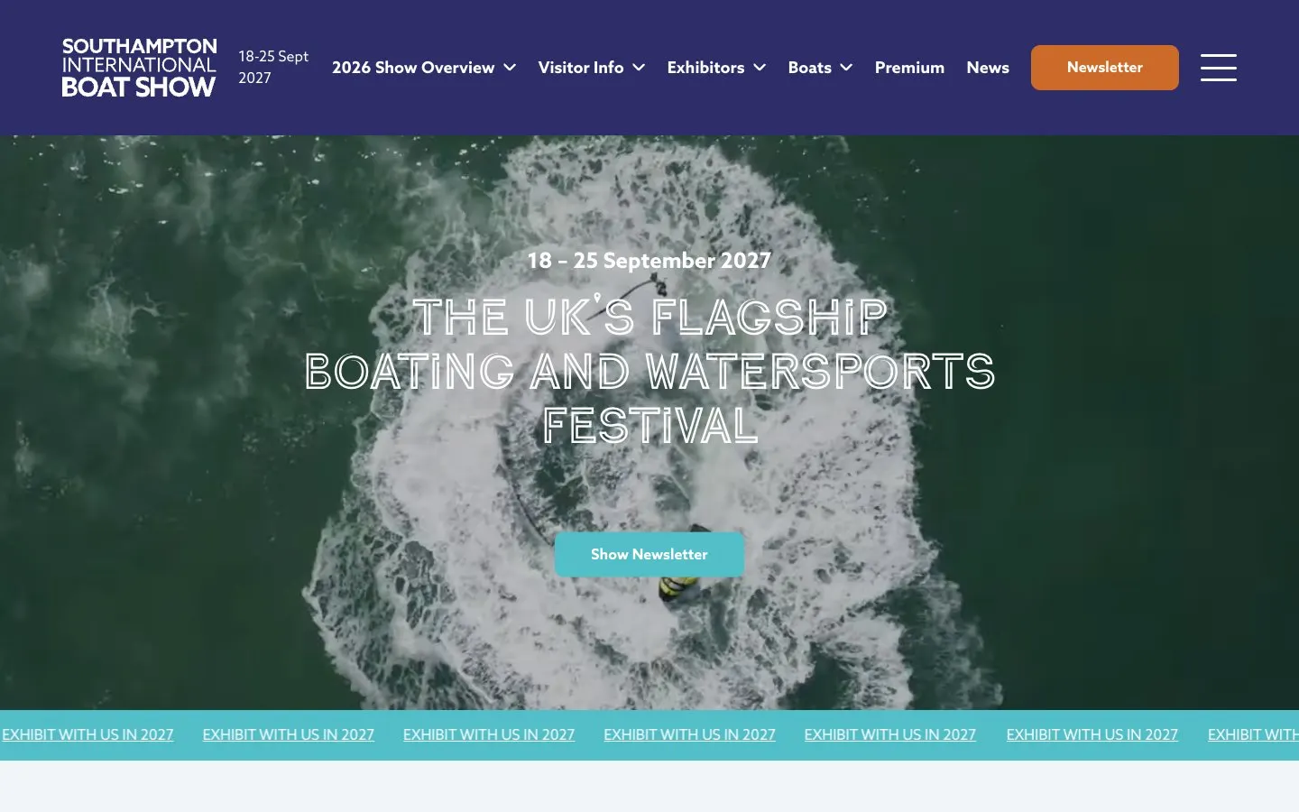 The website of Southampton International Boat Show