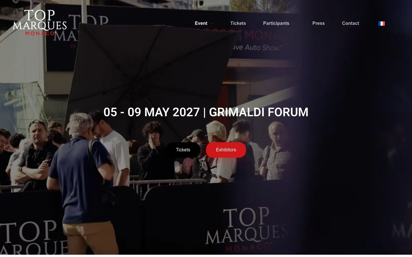 The website of Top Marques Monaco