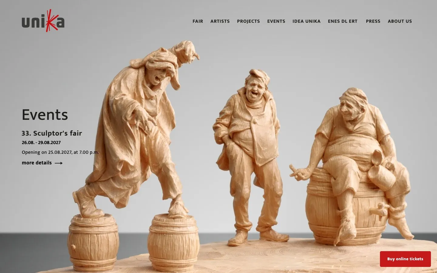 The website of UNIKA