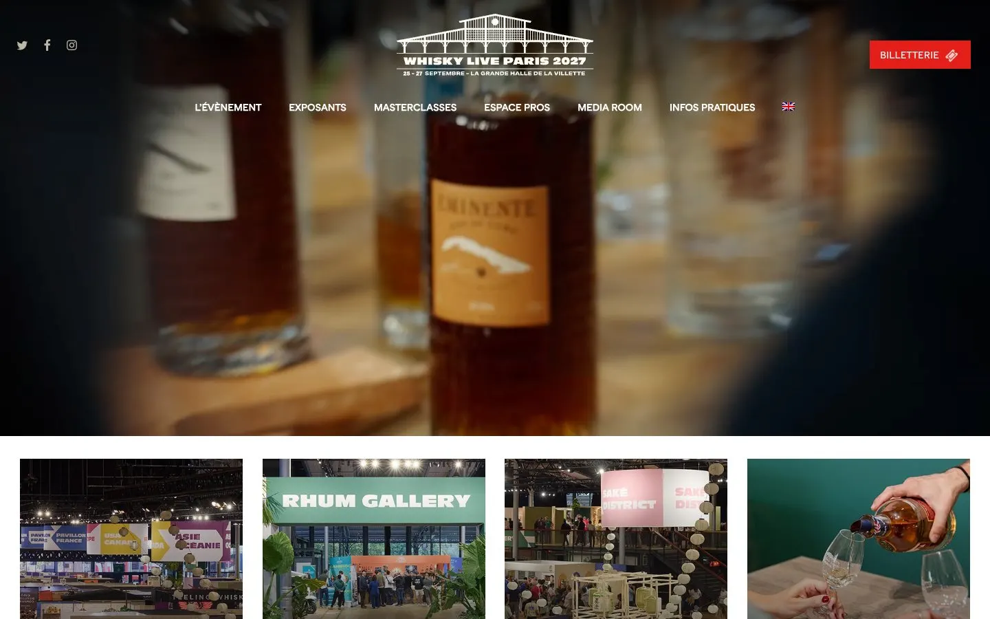 Сайт выставки Whisky Live Paris