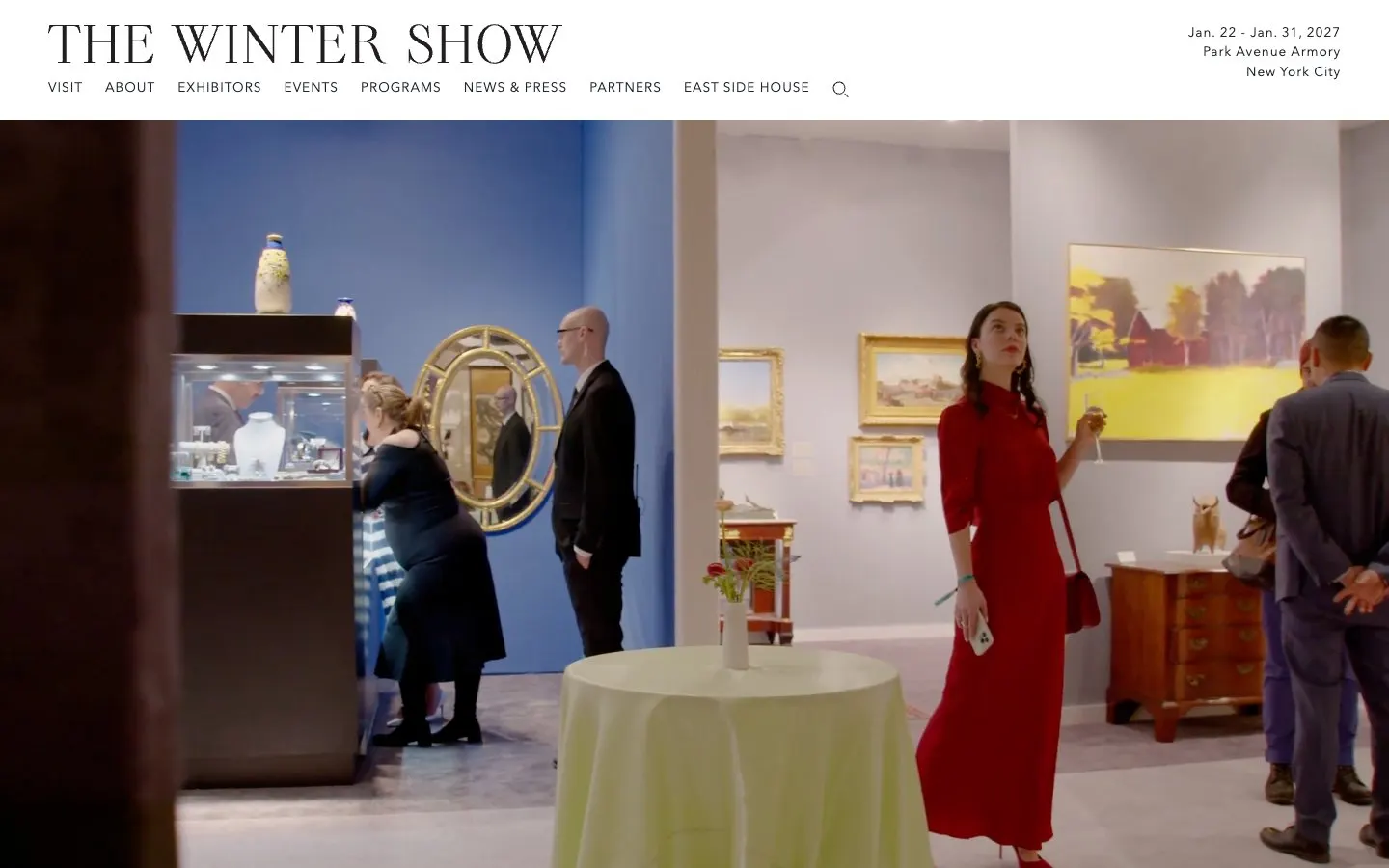 The website of The Winter Show