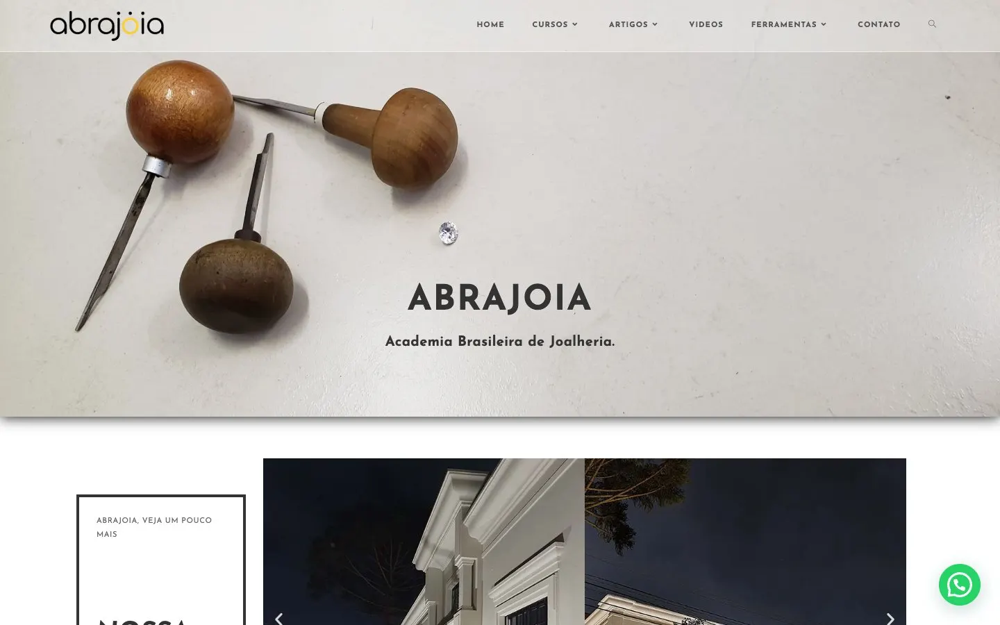 ABRAJOIA – Academia Brasileira de Joalheria 的网站