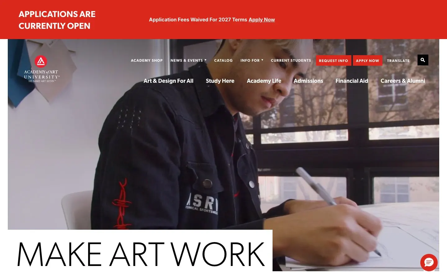 Il sito di Academy of Art University