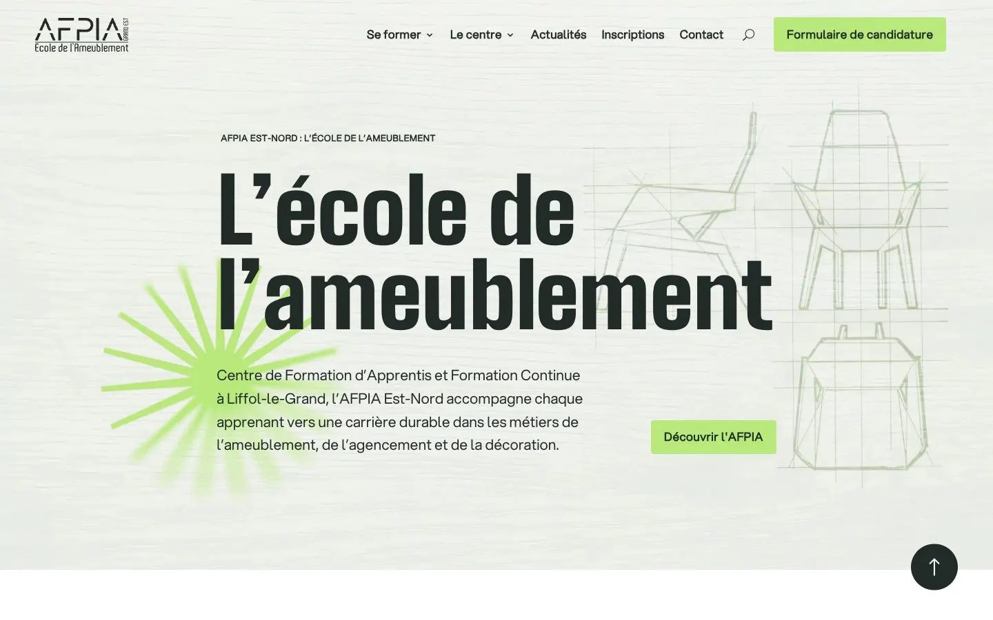 Le site de AFPIA Est-Nord – École de l'ameublement