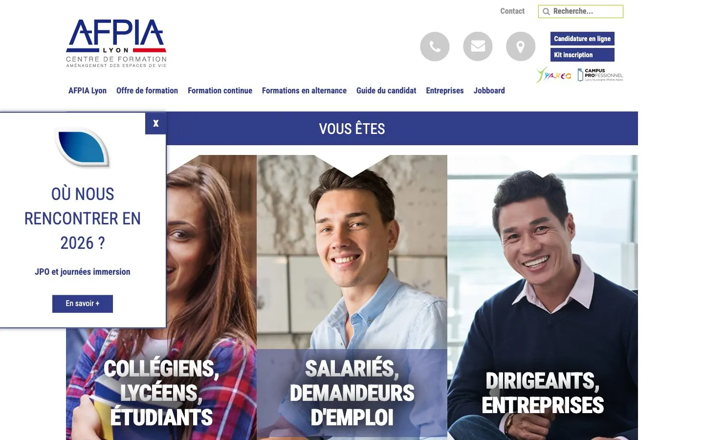 AFPIA Lyon 的网站
