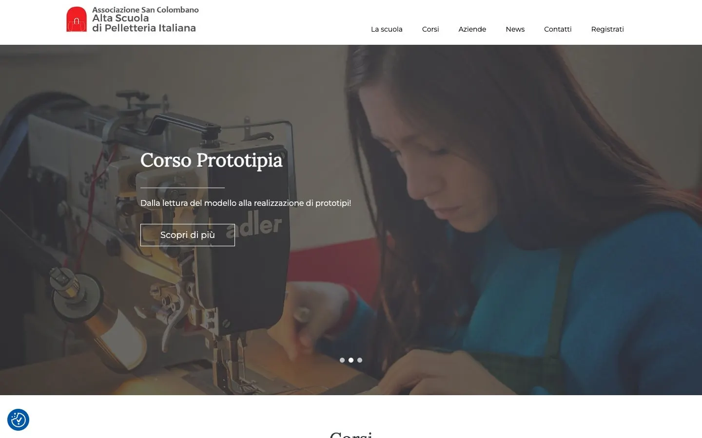 Le site de Alta Scuola di Pelletteria Italiana