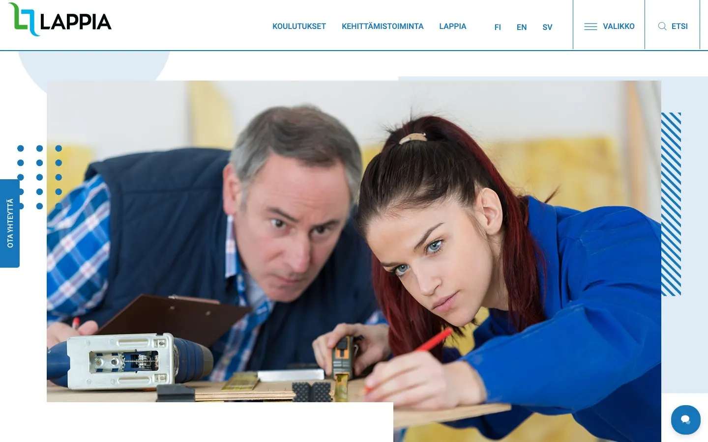 The website of Ammattiopisto Lappia