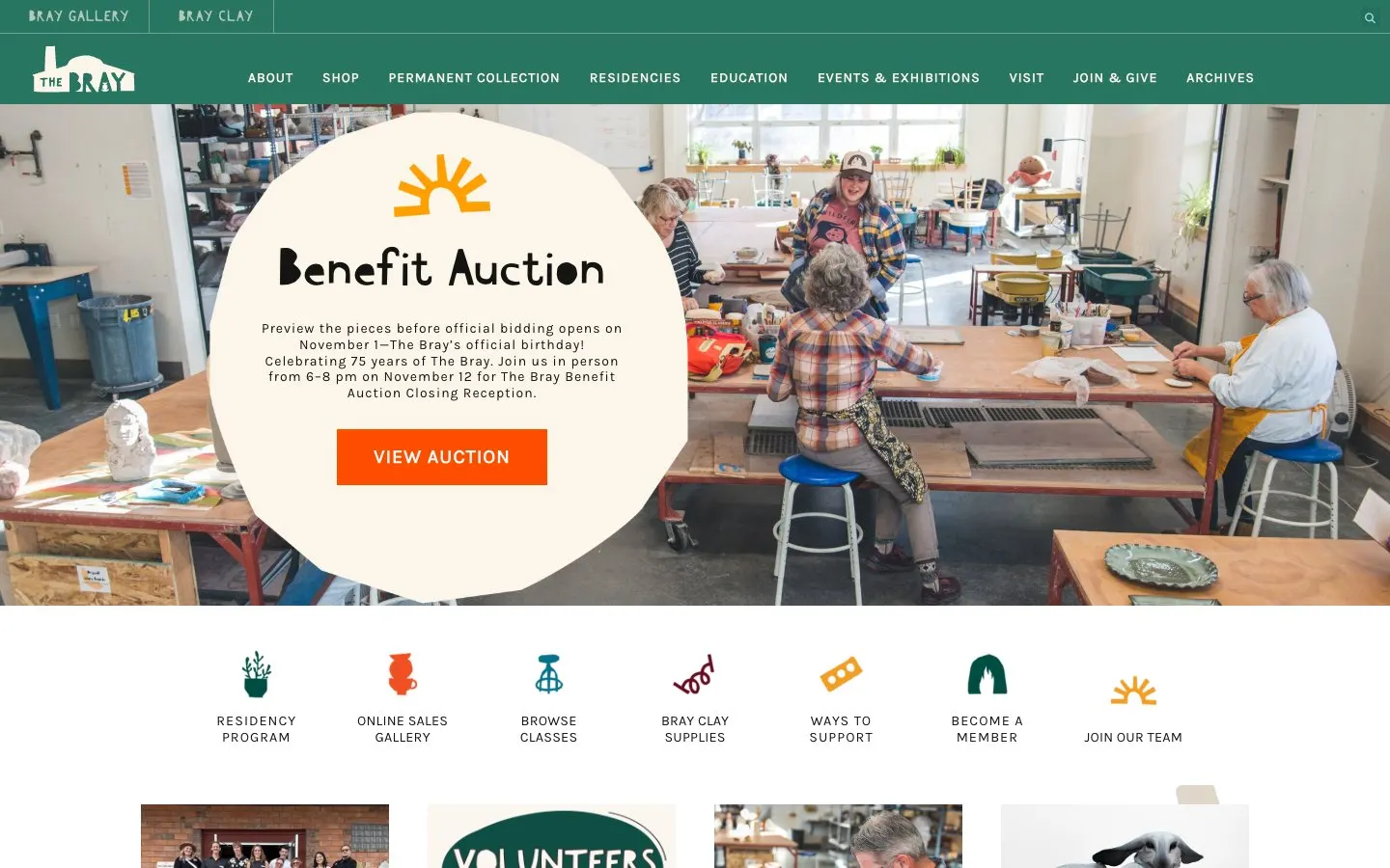 Сайт школы Archie Bray Foundation for the Ceramic Arts