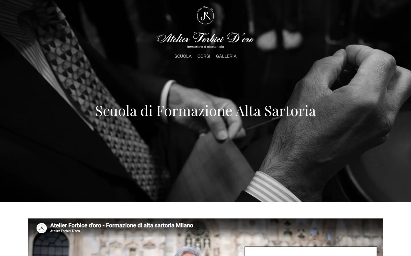 Le site de Atelier Forbici d'Oro