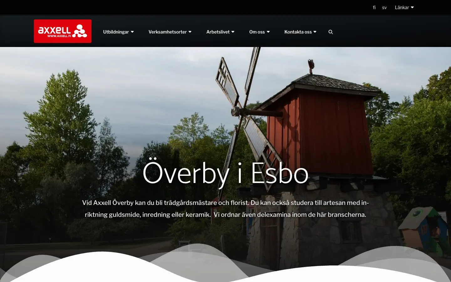 Le site de Axxell – Överby (Esbo)