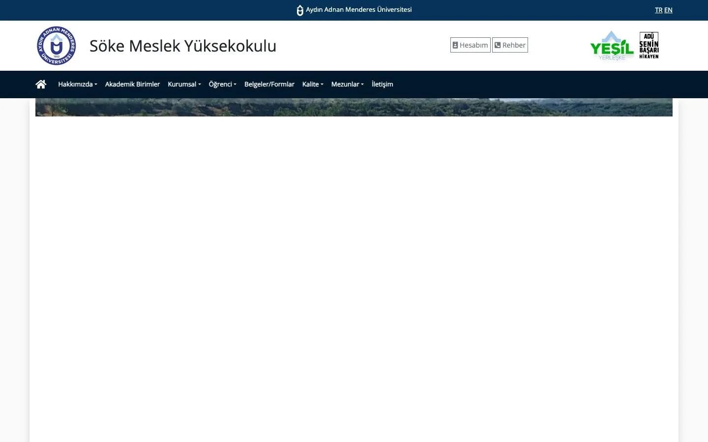 Aydın Adnan Menderes Üniversitesi – Söke Meslek Yüksekokulu 的网站