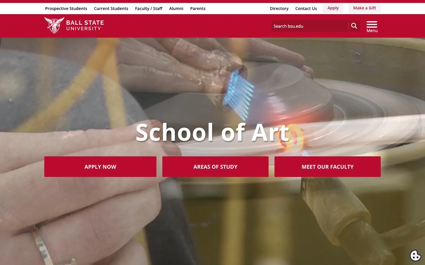 The website of Ball State University – School of Art