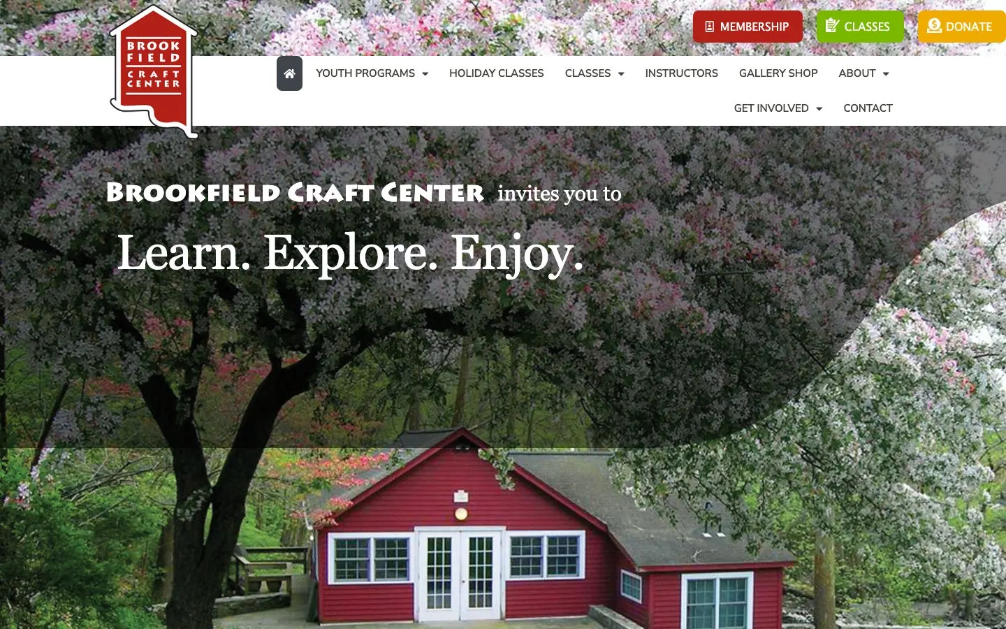الموقع الإلكتروني لـ Brookfield Craft Center