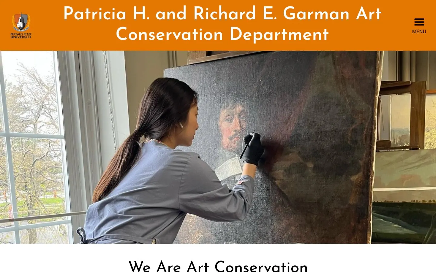 The website of Buffalo State University – Garman Art Conservation Department