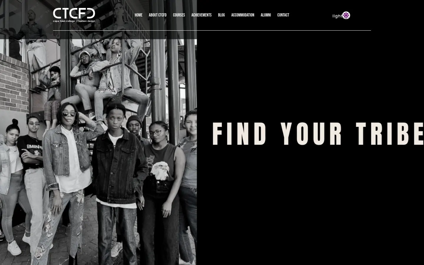 The website of Cape Town College of Fashion Design (CTCFD)