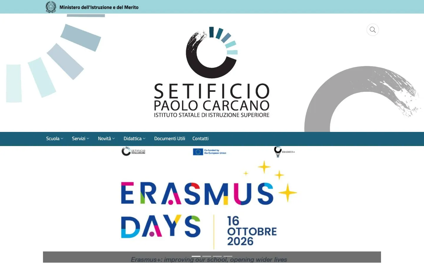 El sitio web de Setificio Paolo Carcano