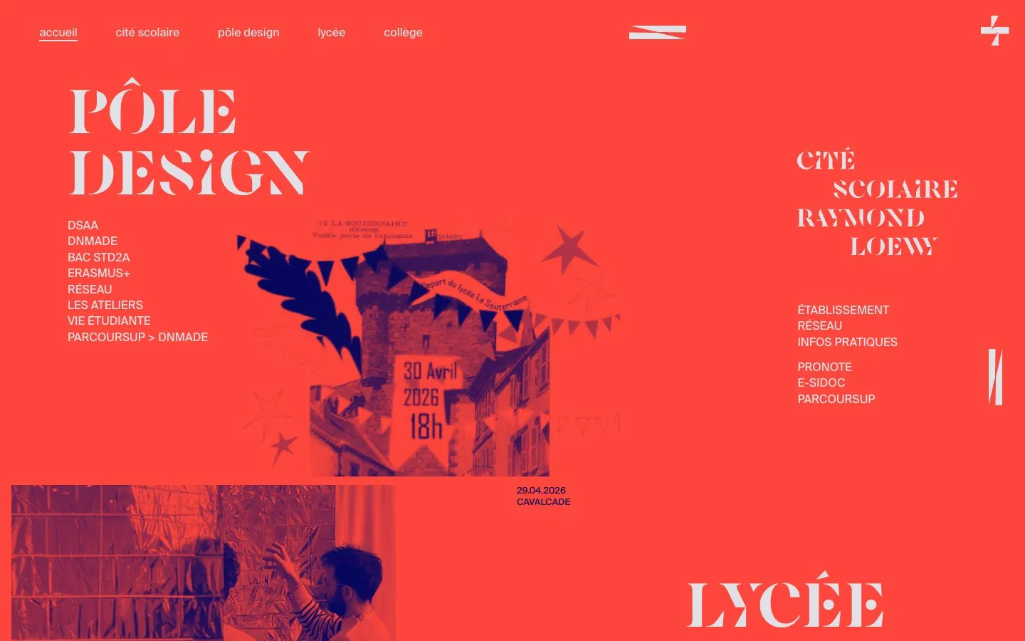 Cité scolaire Raymond Loewy – Pôle supérieur de design 的网站