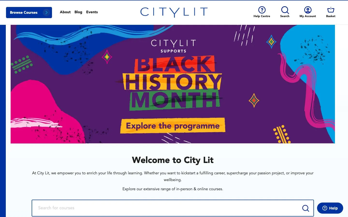 Сайт школы City Lit