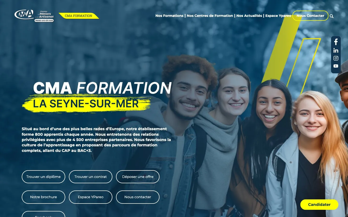 Il sito di CMA Formation – La Seyne-sur-Mer