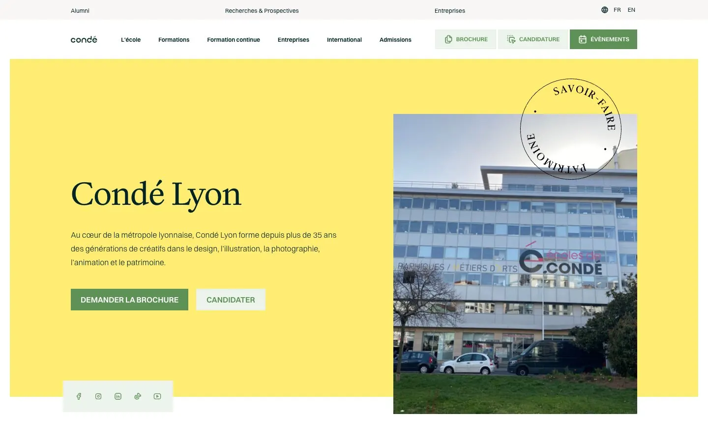 الموقع الإلكتروني لـ Condé Lyon