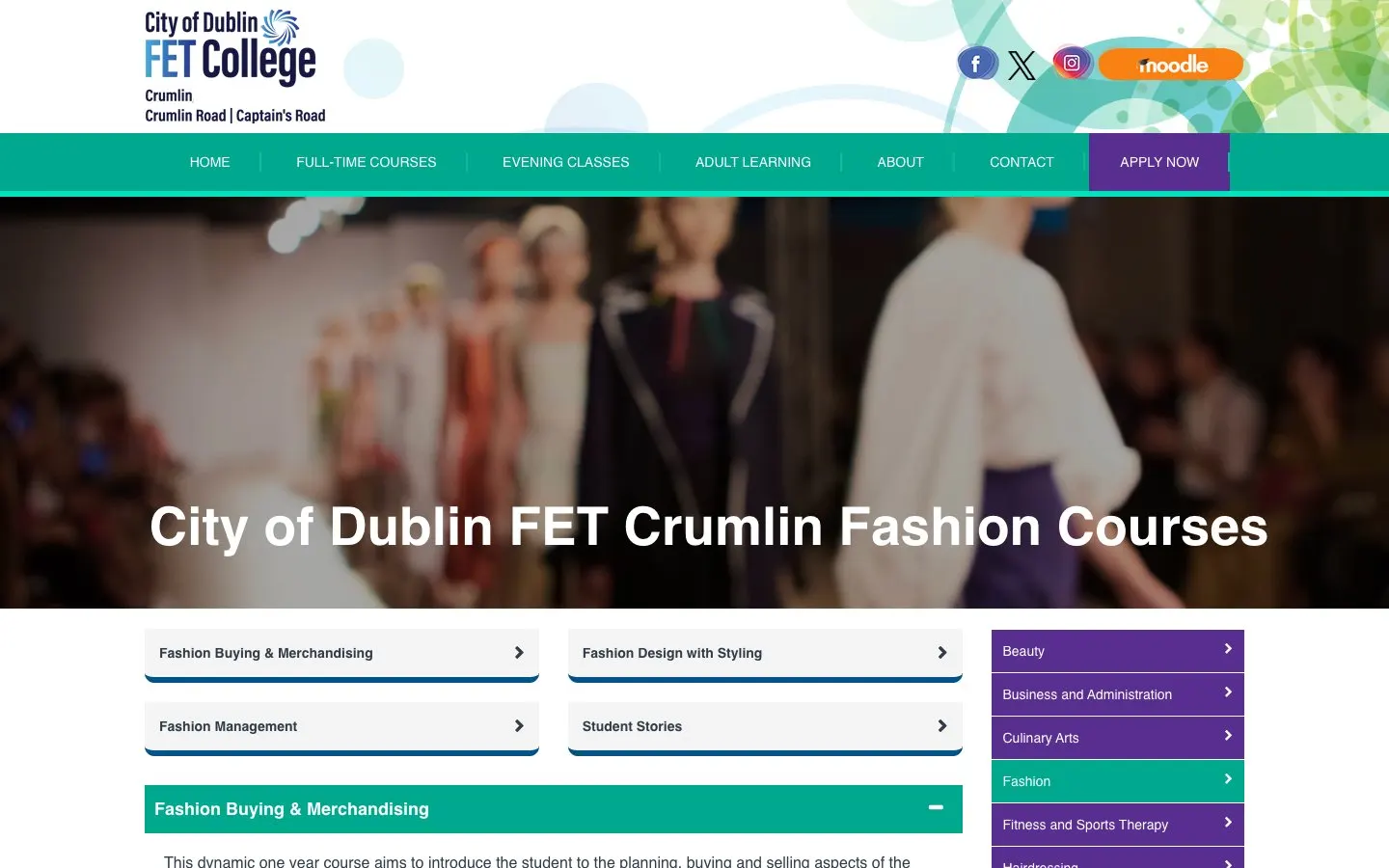 The website of Crumlin College of Further Education