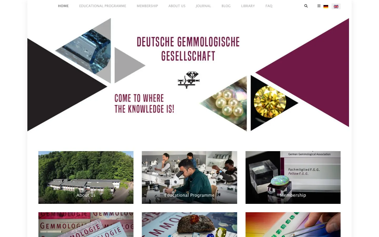 Le site de Deutsche Gemmologische Gesellschaft