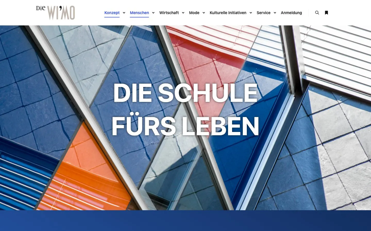 The website of Die WI'MO Klagenfurt