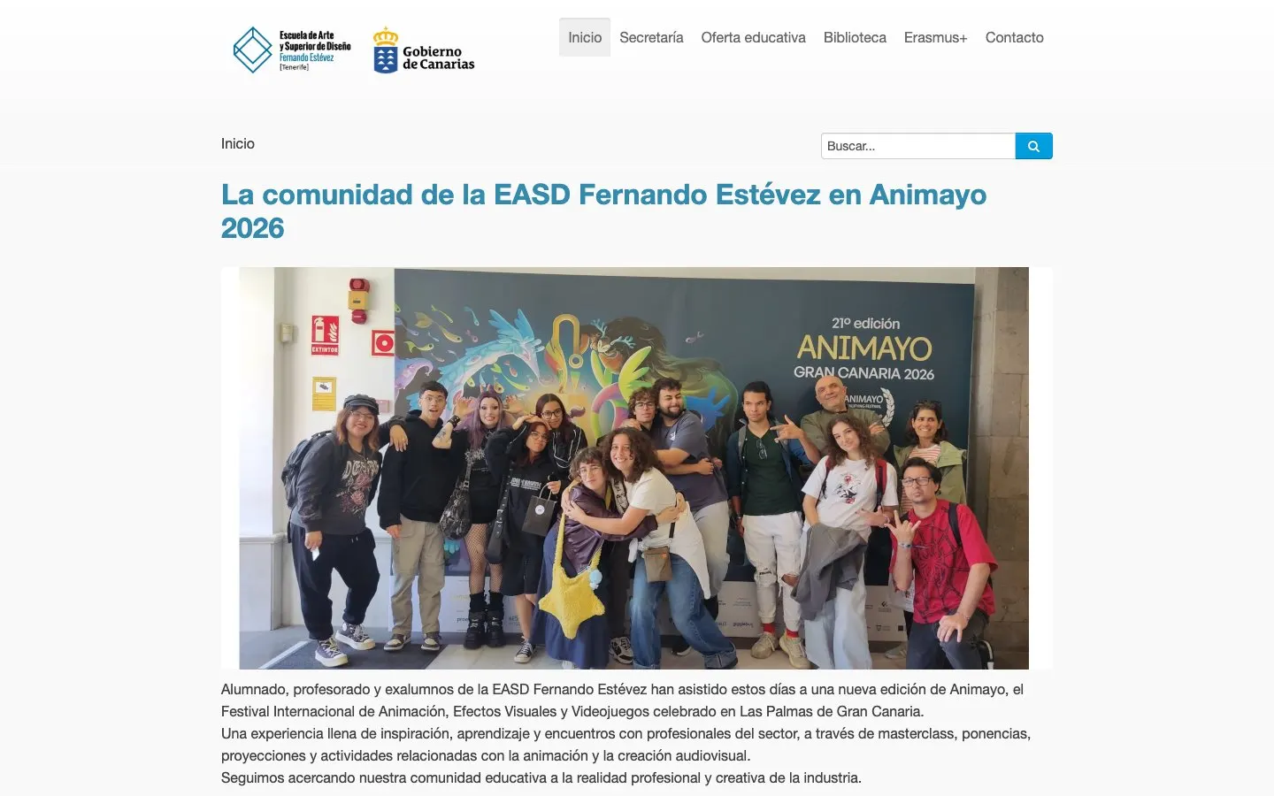 Il sito di EASD Fernando Estévez