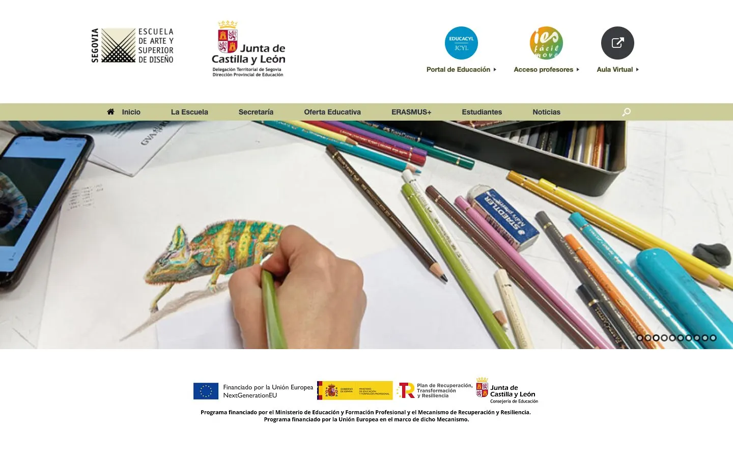 The website of EASD Segovia «Casa de los Picos»